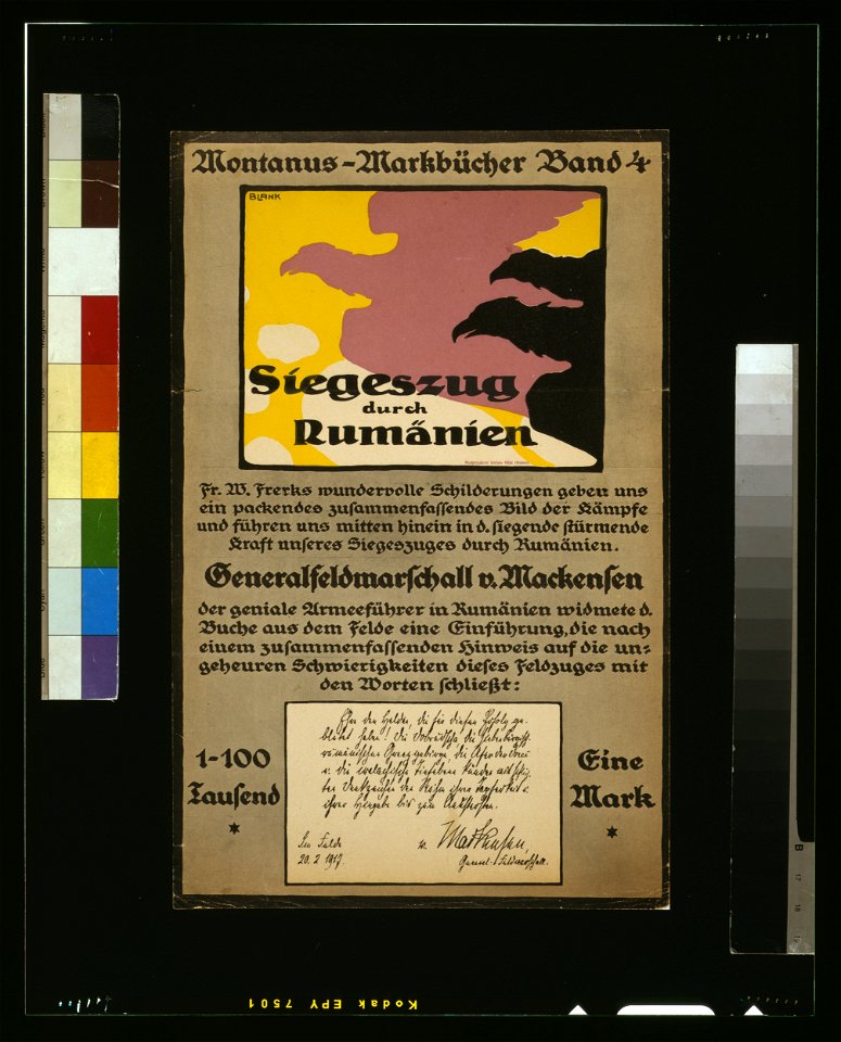 Siegeszug durch Ruman̈ien - Blank. LCCN2004665825