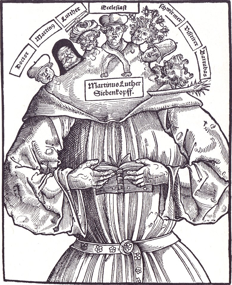 Sieben Köpffe Martini Luthers