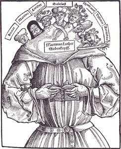 Sieben Köpffe Martini Luthers
