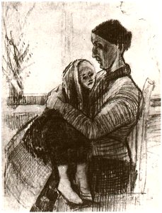 Sien-with-Child-on-her-Lap F1071 Vincent van Gogh