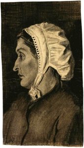 Sien in a white bonnet F931 Vincent van Gogh
