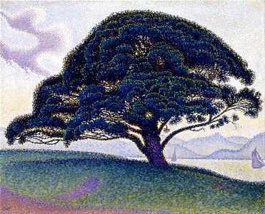 Paul Signac - The Bonaventure Pine - Google Art Project. Free illustration for personal and commercial use.