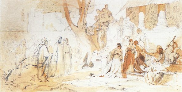 Siemiradzki Christ and the woman taken in adultery study
