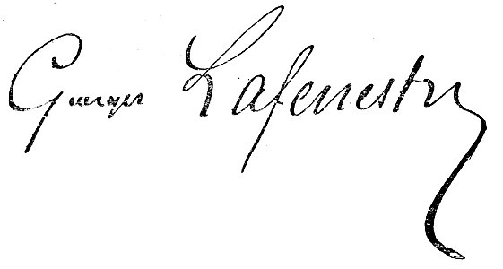 Signature Georges Lafenestre