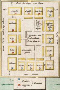 Siege of Grol (Groenlo) 1597 - Camp of Prince Maurice (J.Blaeu, 1649)