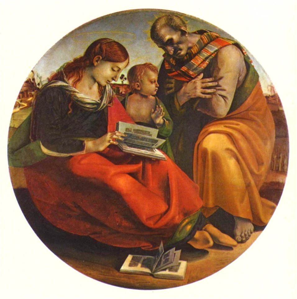 Luca Signorelli - Sacra Famiglia di Parte Guelfa - Uffizi