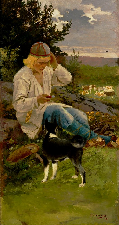 Sigfrid Keinänen - Kullervo with His Herds