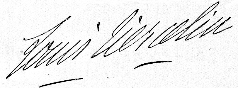 Signature Louis Tiercelin