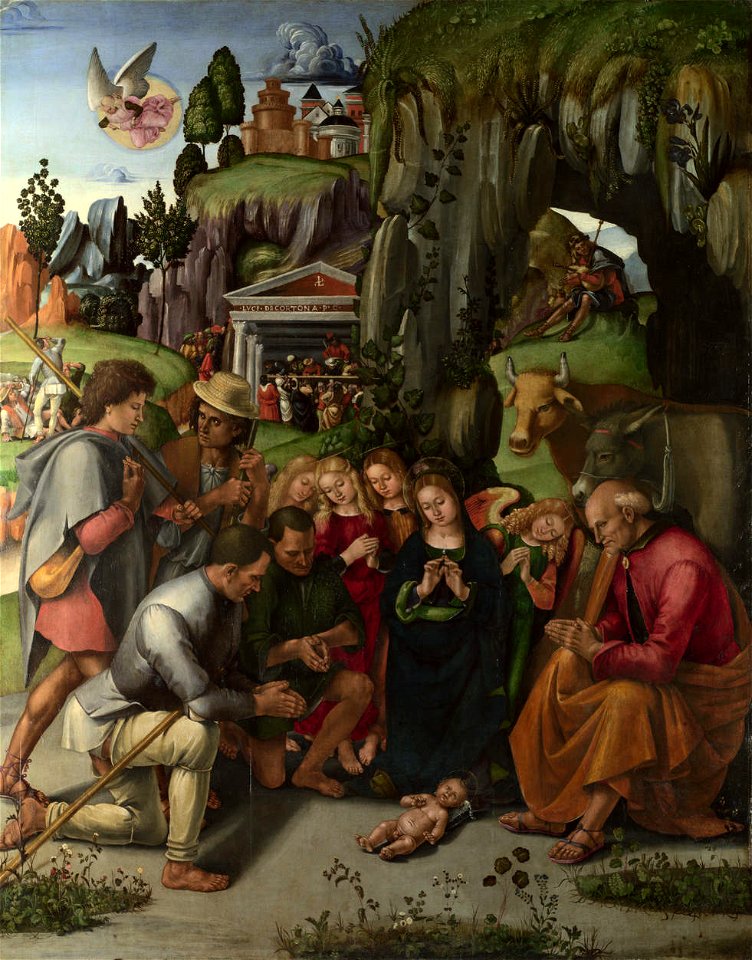 Luca signorelli, adorazione dei pastori, londra