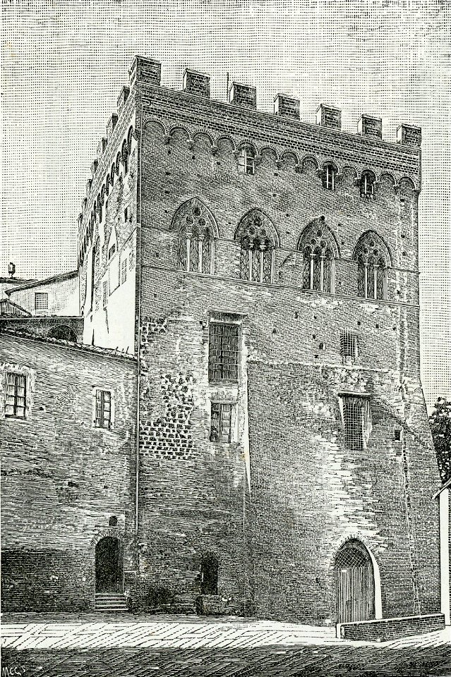 Siena Palazzo Salimbeni xilografia