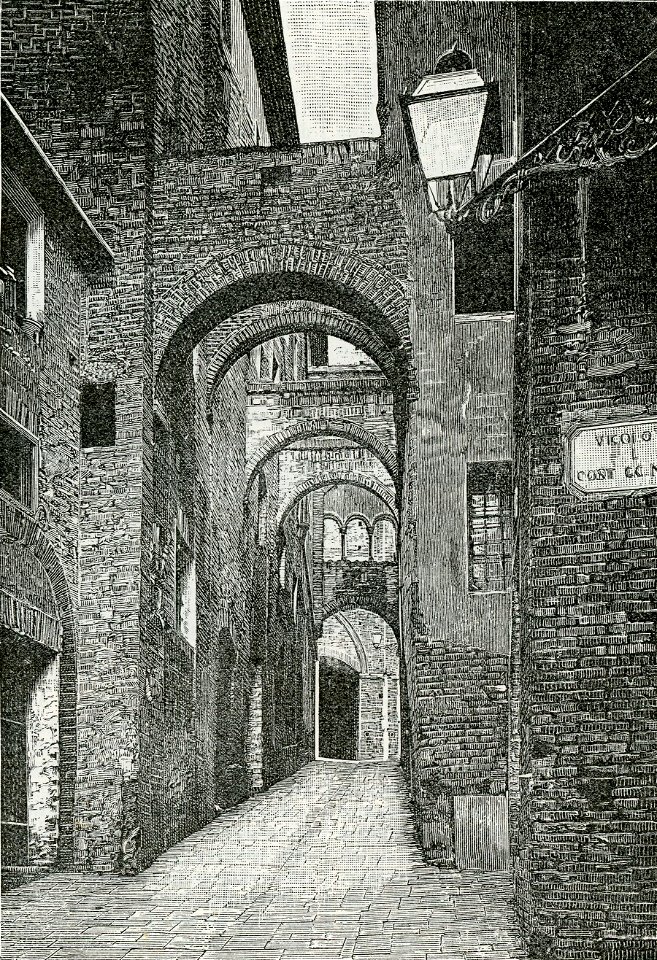 Siena Via della Galluzza in Fonte Branda