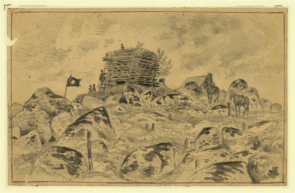 Signal station on the summit of Poney Mountain, near Culpepper (sic) Court House, Va. LCCN2004661585