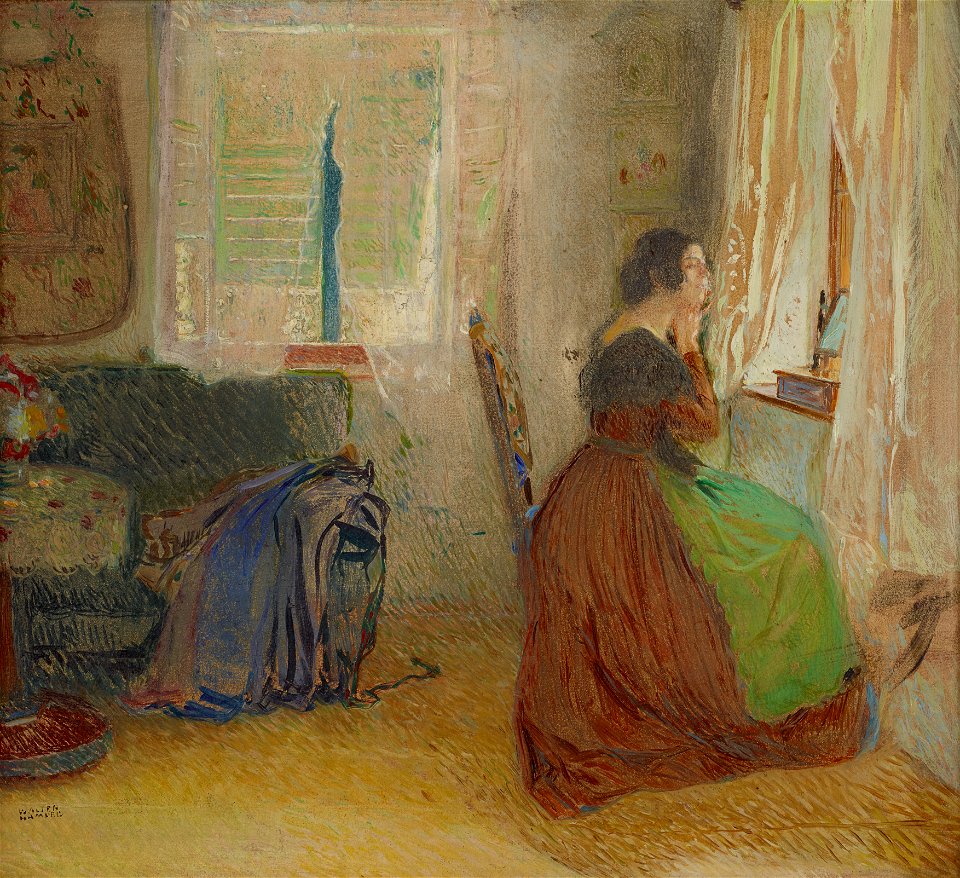 Sigmund Walter Hampel - Zimmer in einem alten Forsthaus - 901 - Belvedere