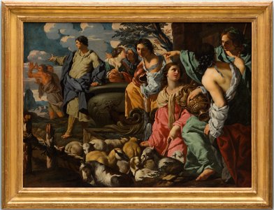 Sigismondo Coccapani - Moses and the Daughters of Jethro - 1983.6 - Detroit Institute of Arts
