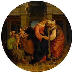 Francesco Signorelli Holy Family with Saints John, Elisabeth, and Zacharias