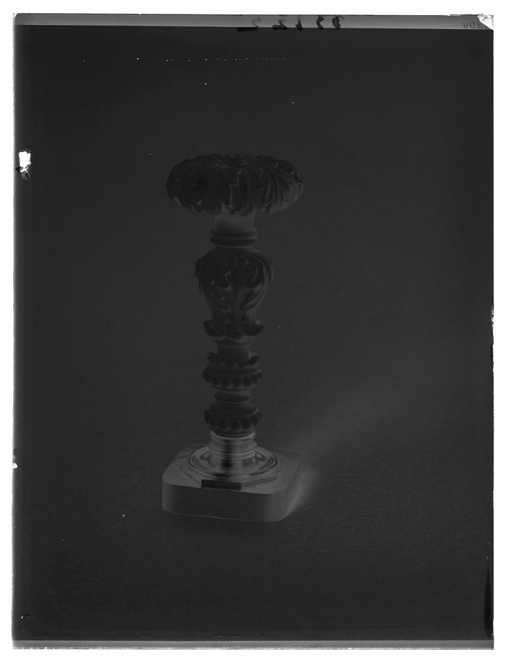 Sigillstamp för konung Oskar I (1799-1859), etui nr 2554 - Livrustkammaren - 45147-negative