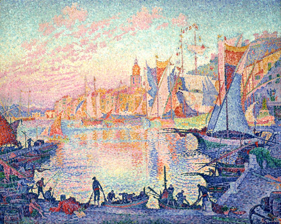Paul Signac - The Port of Saint-Tropez - Google Art Project