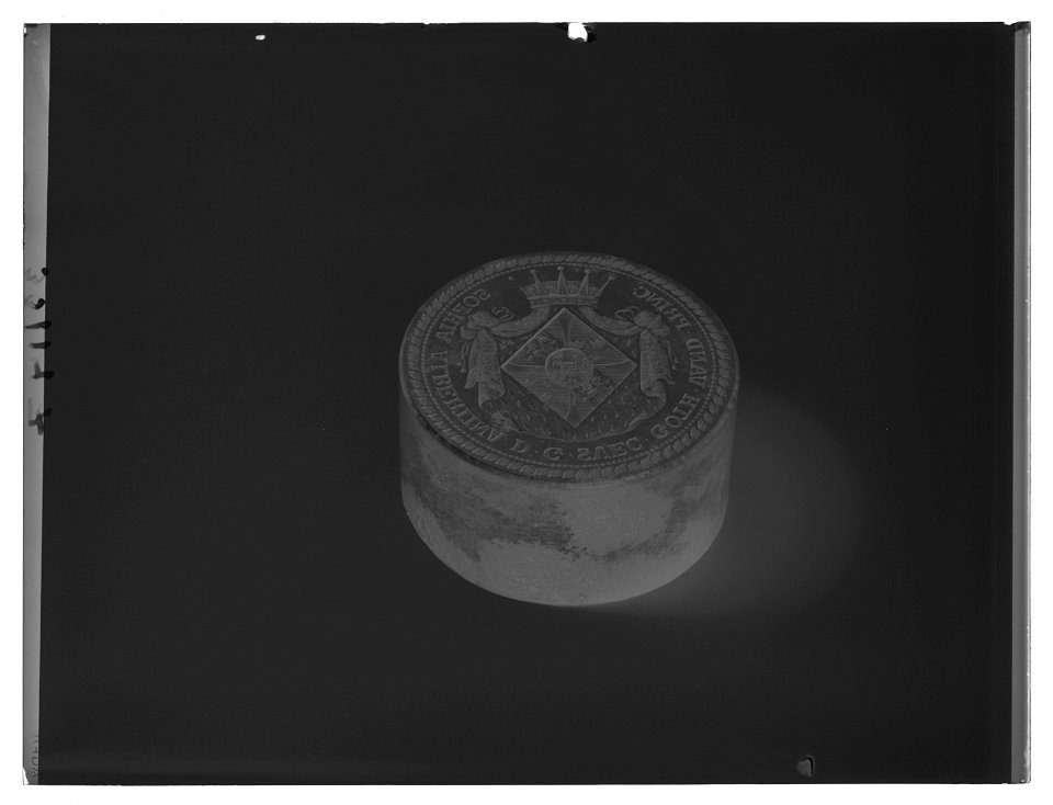 Sigillstamp för prinsessan Sofia Albertina av Sverige (1753-1829) - Livrustkammaren - 36588-negative