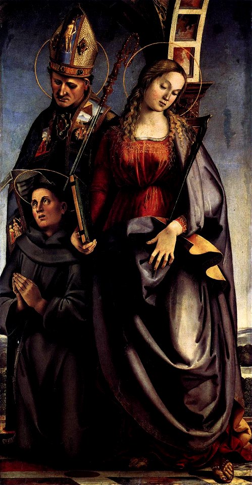 Signorelli, St Augustine Altarpiece 02. Free illustration for personal and commercial use.