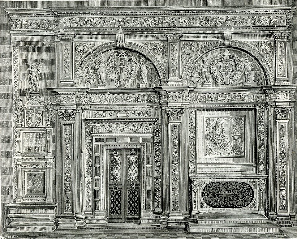 Siena Duomo porta della Libreria Piccolomini