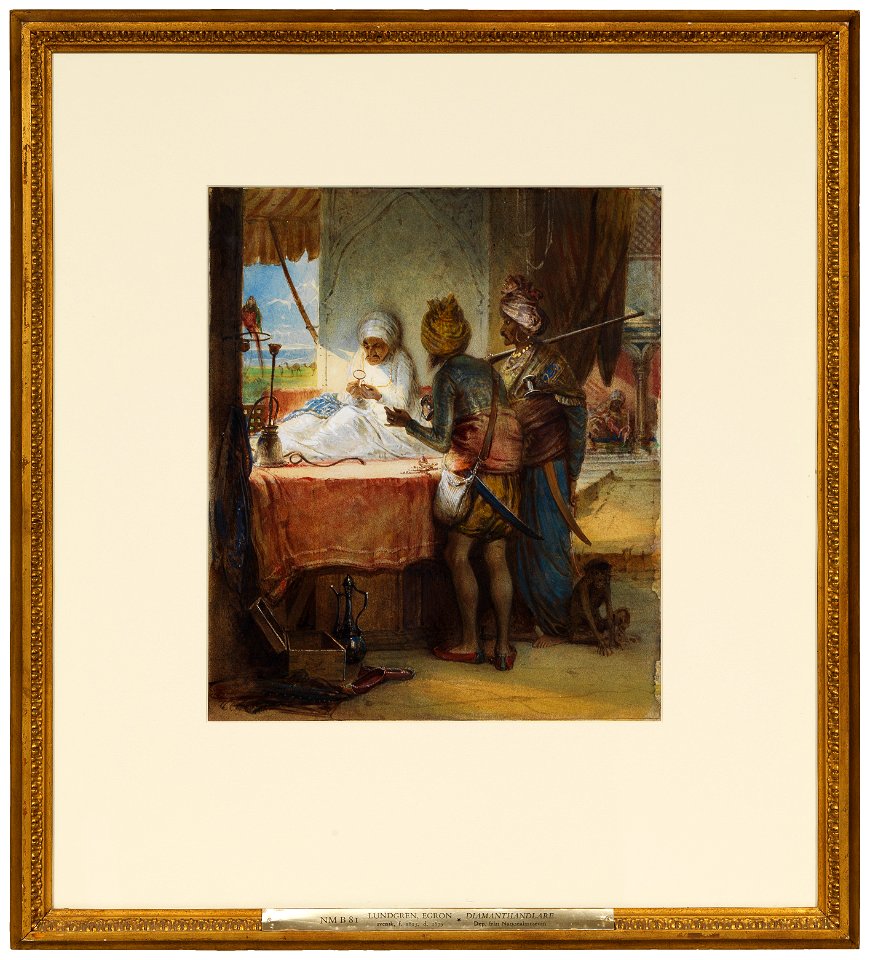 Sikh Soldiers Bargaining for a Diamond (Egron Lundgren) - Nationalmuseum - 24021