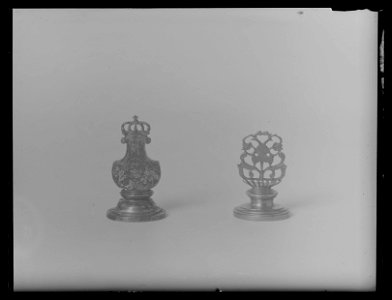 Signet för drottning Hedvig Eleonora av Sverige (1636-1715), ca 1700, etui nr 2595 - Livrustkammaren - 19469