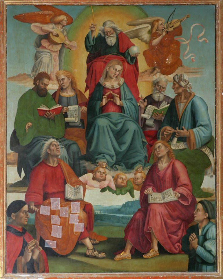 Signorelli Luca-Signorelli Francesco sec. XVI, Immacolata Concezione e santi, Sansepolcro