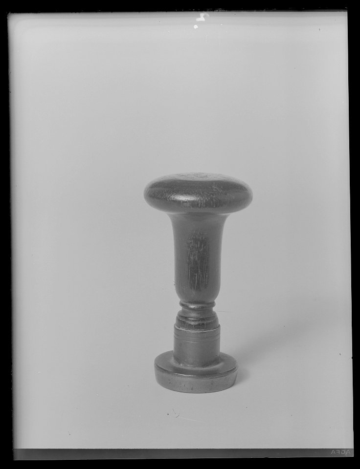 Sigillstamp för tribunal, svenska besittningen S-t Barthelemy, Västindien, 1784-1877 - Livrustkammaren - 36587