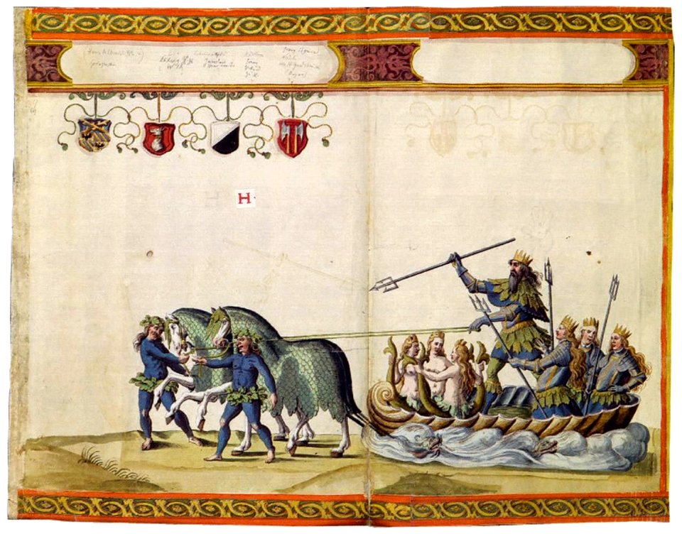 Sigmund Elsässer - Wedding Festival Book of Archduke Ferdinand II - Neptune - WGA07485