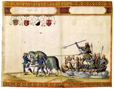 Sigmund Elsässer - Wedding Festival Book of Archduke Ferdinand II - Neptune - WGA07485