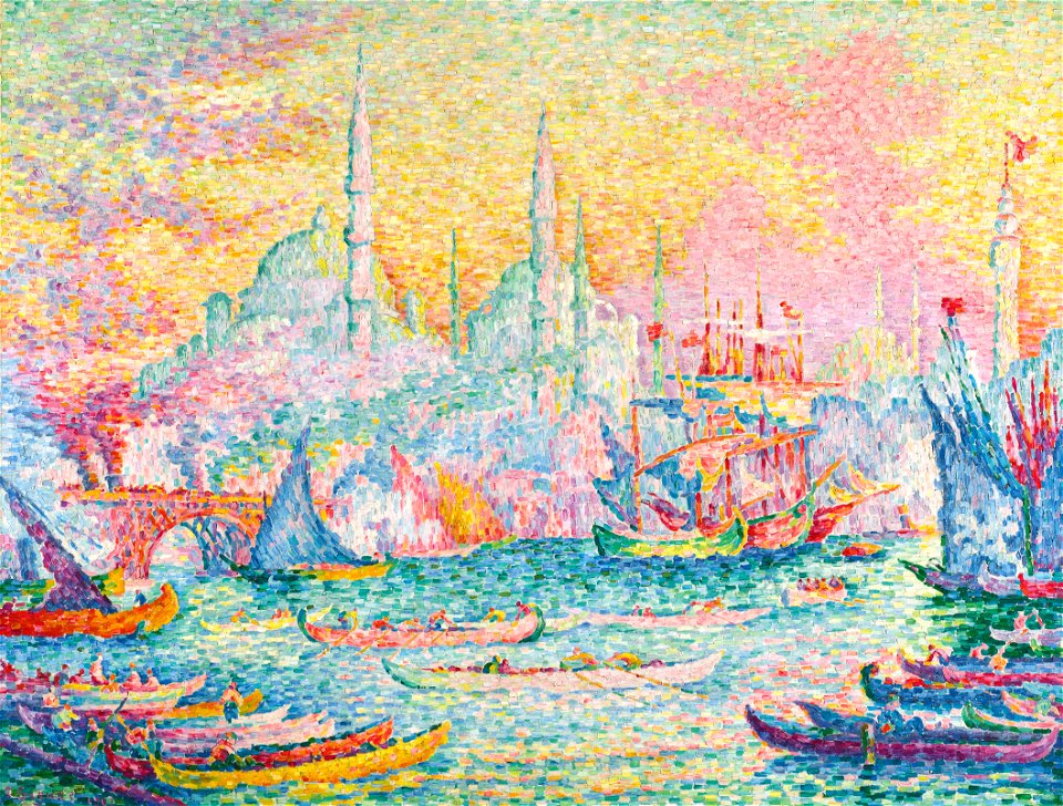 La Corne d'Or, Constantinople by Paul Signac,1907