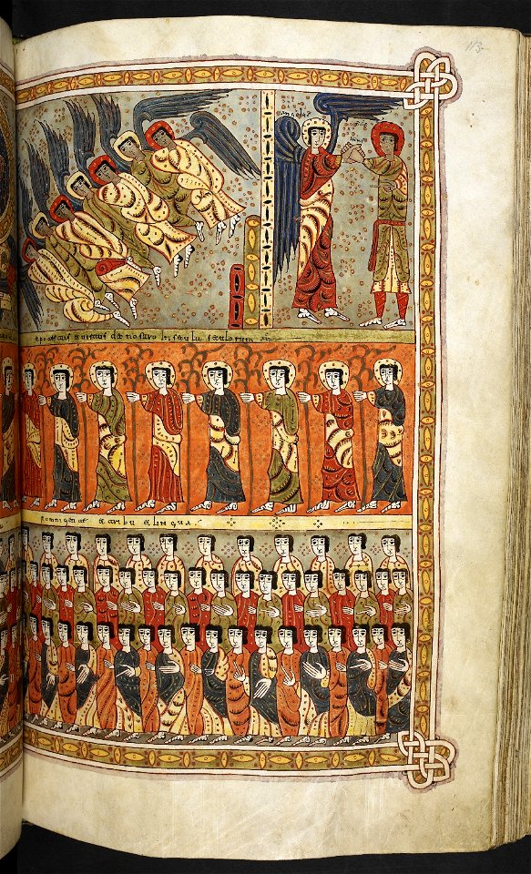 Silos Apocalypse - BL Add MS 11695 f. 113 - The 144,000 chosen of Israel