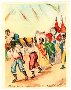Sigue la procesion civica de 1821