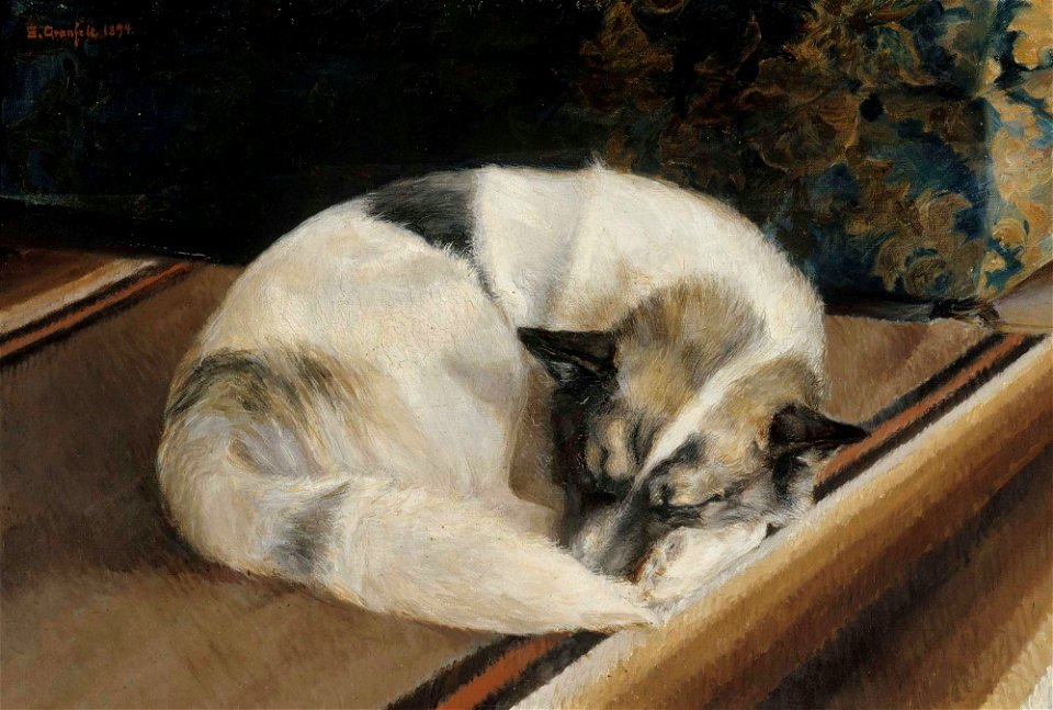 Sigrid Granfelt - Reposing Dog - A III 2492 - Finnish National Gallery