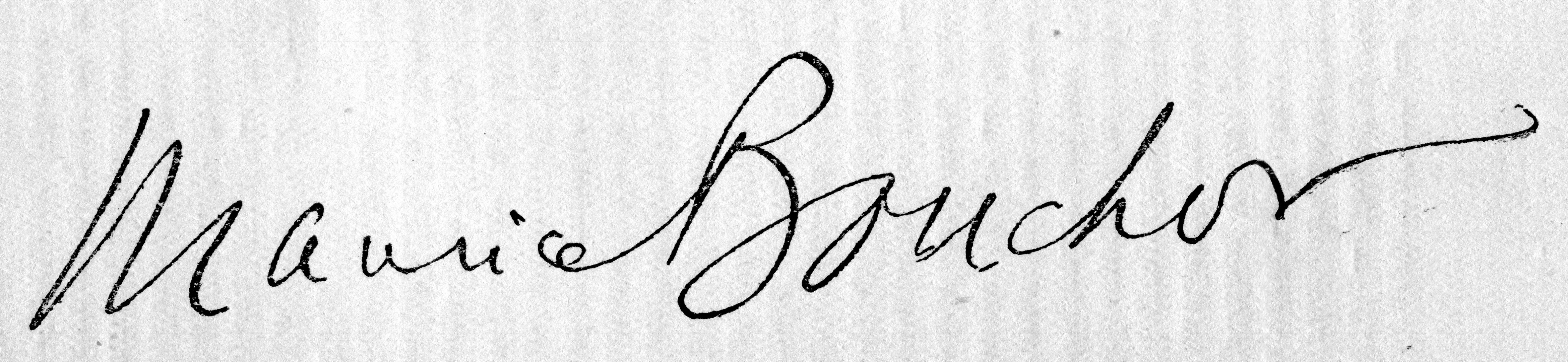 Signature Maurice Bouchor