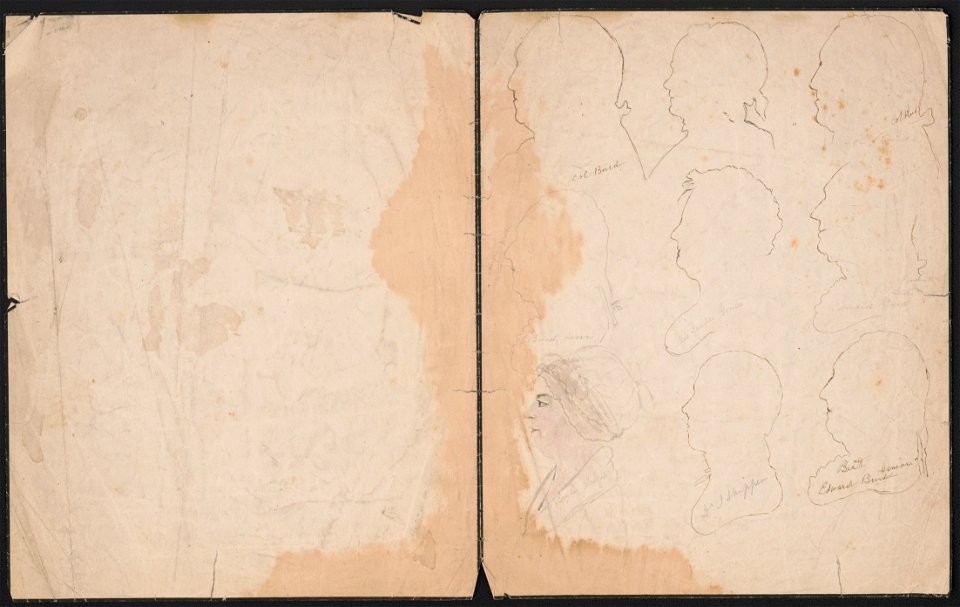 Silhouettes of Burd, Yeates, and Shippen family members LCCN2016649134