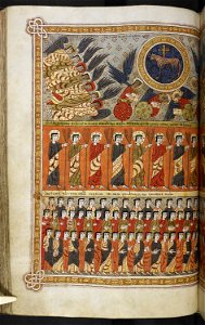 Silos Apocalypse - BL Add MS 11695 f. 112v - The 144,000 chosen of Israel