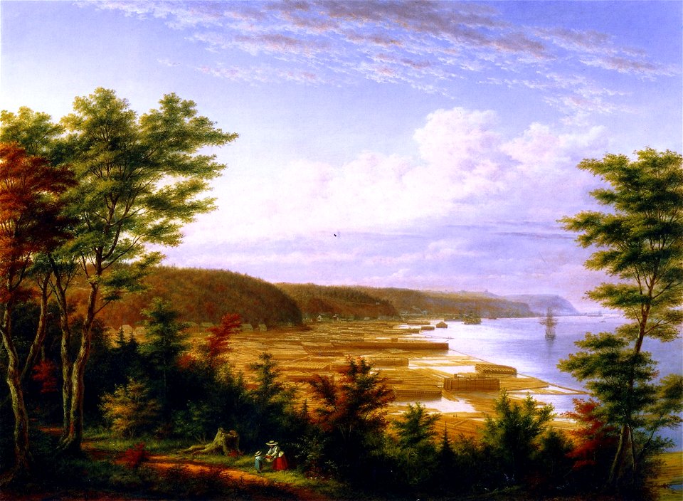 Sillery Cove, Quebec —Cornelius Krieghoff — circa 1864