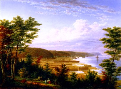 Sillery Cove, Quebec —Cornelius Krieghoff — circa 1864