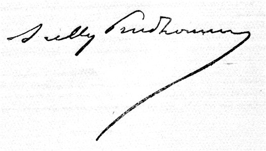 Signature Sully Prudhomme