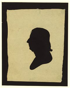 Silhouette of man facing left, no. 3 LCCN2004662023