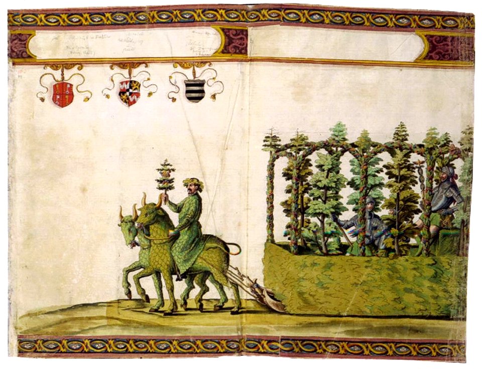 Sigmund Elsässer - Wedding Festival Book of Archduke Ferdinand II - Mercury and Carriage - WGA07486