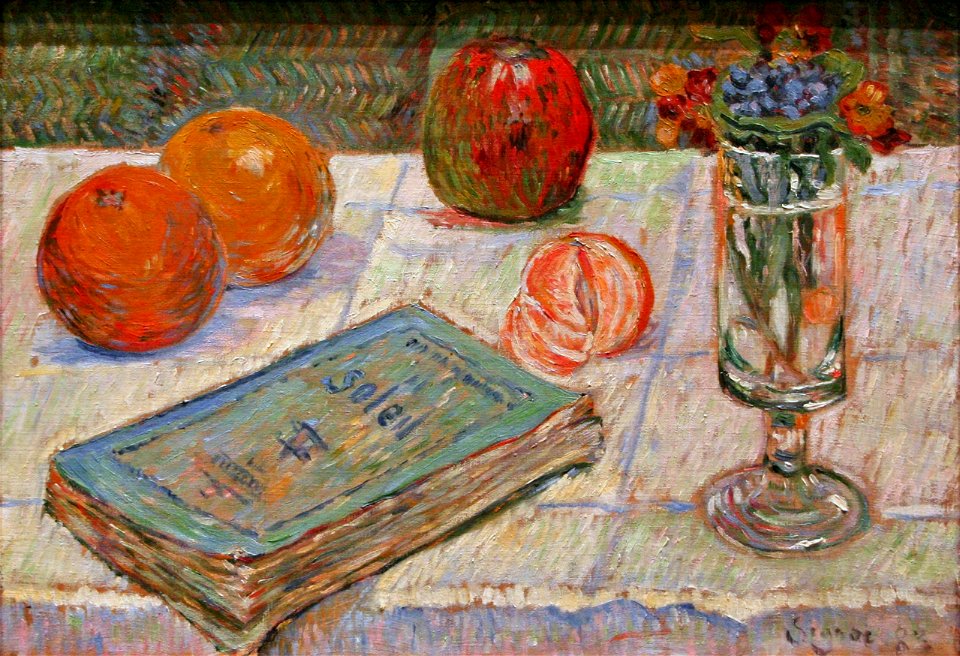 Paul Signac - Stilleben mit Buch
