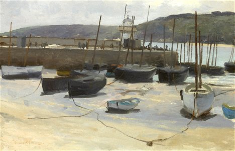'Low Tide, St. Ives Harbor' by Edward Emerson Simmons, 1887
