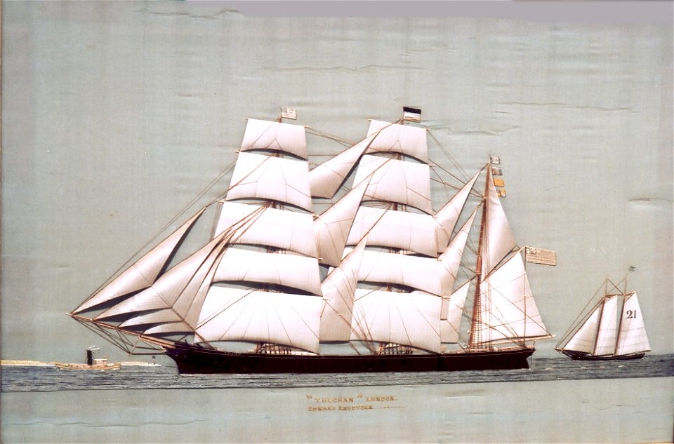 Silkwork Portrait of the Bark Tulchan, by Thomas Willis