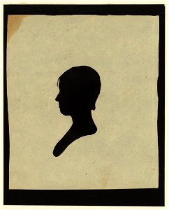 Silhouette of girl facing left, no. 2 LCCN2004662043