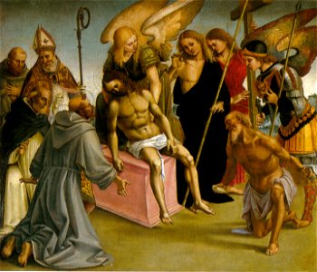 Signorelli, compianto del 1516 circa, cortona, museo diocesano