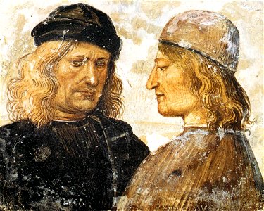 Luca Signorelli - Self-Portrait with Niccolò d'Angeli Franceschi - WGA21295
