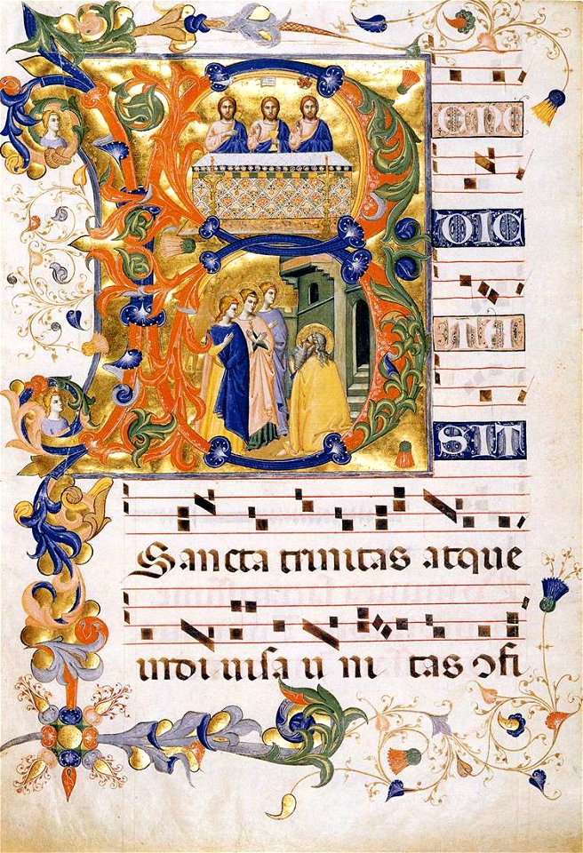 Silvestro de' Gherarducci - Gradual 2 for San Michele a Murano (Folio 74) - WGA08688