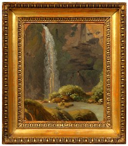 Simon Denis - The Waterfall in Neptune’s Grotto at Tivoli - NM 7358 - Nationalmuseum